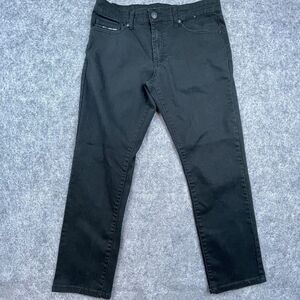 Fried Denim Jeans Mens 34 x 30 Black Slim‎ Pants Emo Goth Skinny Skater
